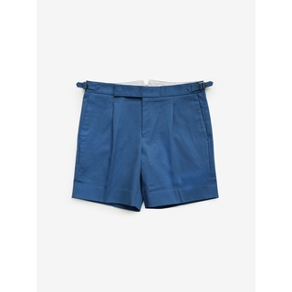 [JBB*] SKY BLUE COTTON TWILL SINGLE PLEATED SHORTS เจบีบี กางเกงขาสั้น กางเกงจีบ ผ้าคอตตอนผสมโพลี กางเกงผู้ชาย สีฟ้า