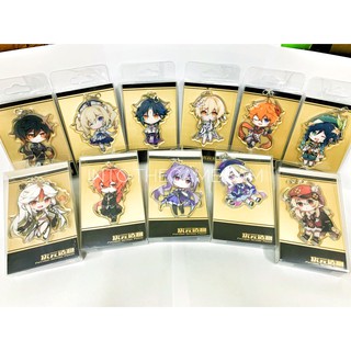 [พร้อมส่ง] พวงกุญแจ Genshin Impact Acrylic Keychain แบบกล่องพร้อมของเสริม