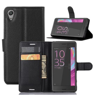กรณีเคสโทรศัพท์มือถือหนัง Pu สําหรับ Sony Xperia Xเคสมือถือ