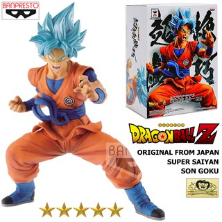 Figure งานแท้ Original แมวทอง Dragon Ball Super Heroes ดราก้อนบอล ซุปเปอร์ ไซย่า God Blue Son Gokou Goku ซง โกคู โงกุน