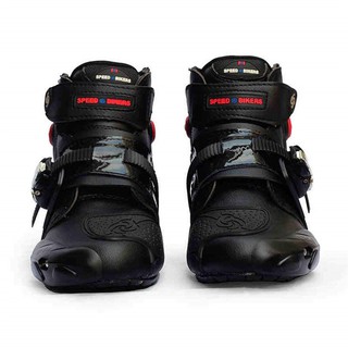 Microfiber Leather Short Motorcycle Boots Professional Racing Shoes for Riders