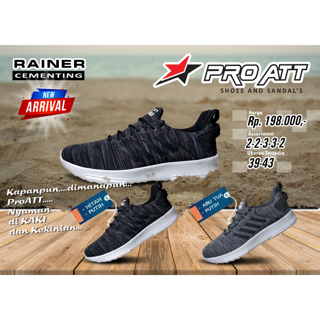 Gos PRO ATT RAINER รองเท้านักเรียนสําหรับบุรุษและสตรีกันลื่นดั้งเดิม