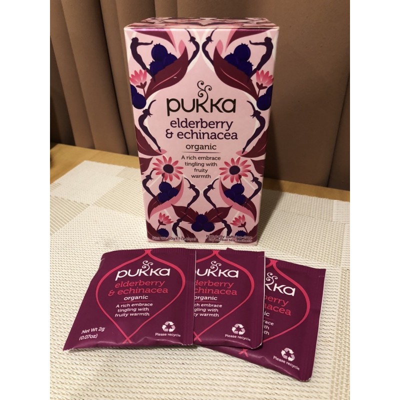 ชาสมุนไพร Pukka Elderberry & Echinacea