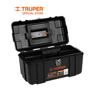 TRUPER 19656 กล่องเครื่องมือ มีถาด 3 ช่อง ขนาด 17"x9.1/2"x9" (CHP-17X)