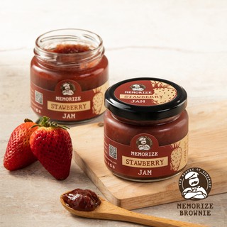 แยมสตอเบอรี่ Strawberry Jam เนื้อเข้มข้น แยมทาขนมปัง สตรอเบอร์รี่ จากแบรนด์ Memorize