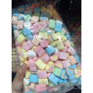มาร์ชเมลโล่ หลากสี ขนาด500กรัม(ไม่ใช่ดรายฟรีส)