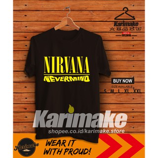 เสื้อยืด พิมพ์ลายอัลบั้ม Nirvana Band Nevermindสามารถปรับแต่งได้