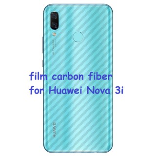 Sticker ฟิล์มใสคาร์บอนไฟเบอร์ลายเคฟล่า Huawei Nova 3i สำหรับติดกันรอยด้านหลัง หัวเว่ย หัวเหว่ย โนวา สาม ไอ