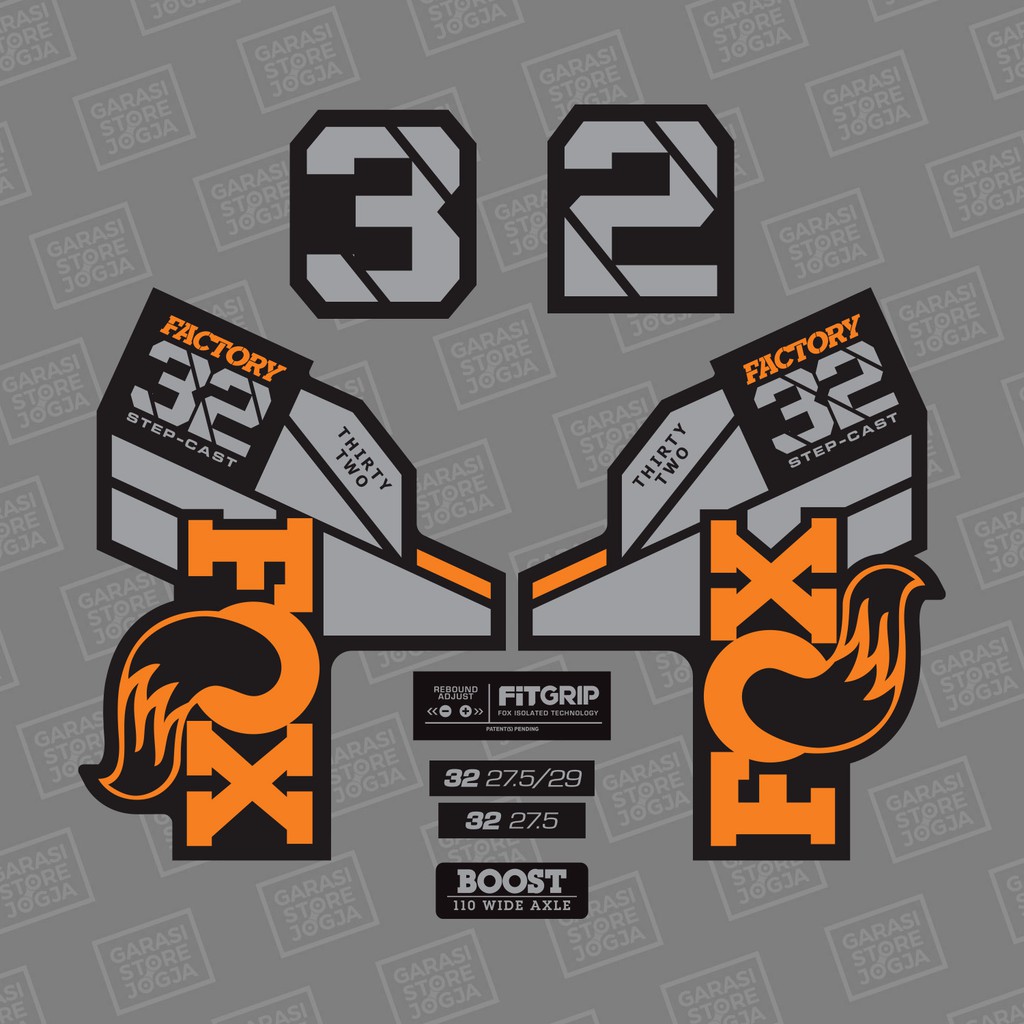 Fox 32 Step Cast Fork Decal 2021