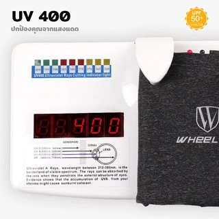 ผ้าบัฟลดอุณหภูมิ ปิดหน้า UV400 ของแท้กันแดด100% (Wheel up) ผ้าบัฟโพกหัว, ผ้าพันคอจักรยาน