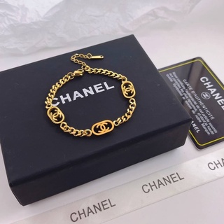 สร้อยมือ Chanel แสตเลส พร้อมถุง PVC