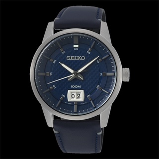 SEIKO Quartz นาฬิกาข้อมือผู้ชาย สายหนัง รุ่น SUR287P,SUR287P1