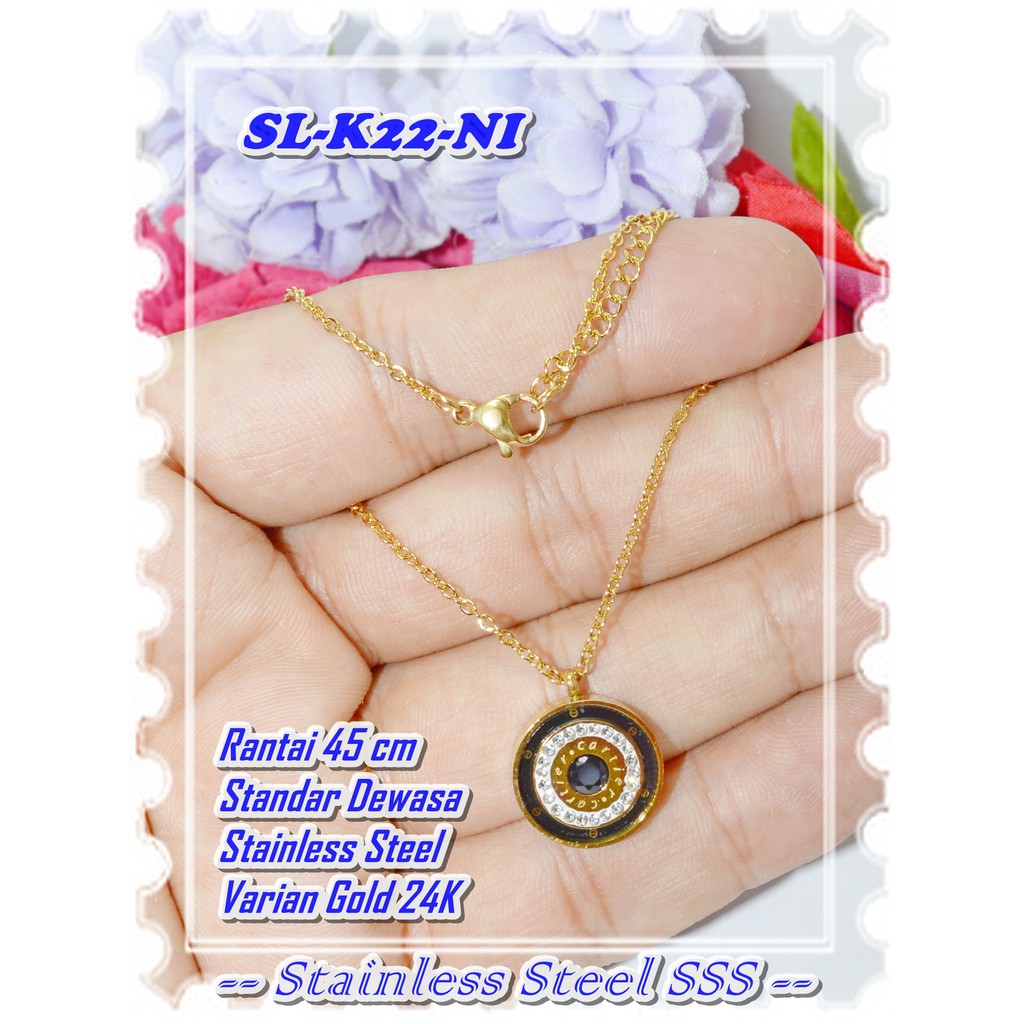 SL-K22-NI Gold 24K สร้อยคอแท้สแตนเลส