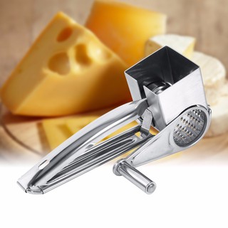 ที่ขูดชีส ที่ขูดชีส ขูดชีส ขูดอเนกประสงค์ สแตนเลสสตีลด้วยตนเองชีสGrater Hand Crank Veggie Chopper Gadgets