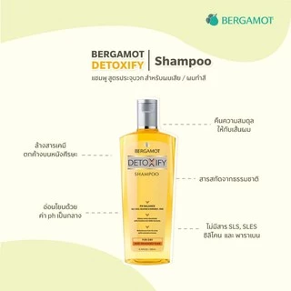 BERGAMOT เบอกาม็อท DETOXIFY (ขวดสีส้ม) สูตรประจุบวกสำหรับผมแห้งเสีย/ผมทำสี มีให้เลือก2แพ็คเกจด้วยกัน