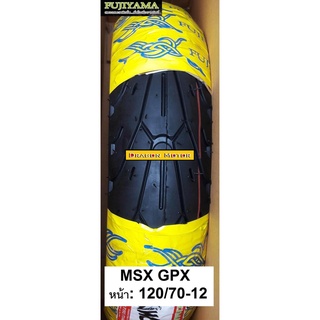 ยางเรเดียล 120/70 ขอบ 12 TL FUJIYAMA ลาย WOLF สำหรับ MSX ZOOMER-X KSR Z125 GROM GPX DEMON X DEMON2016