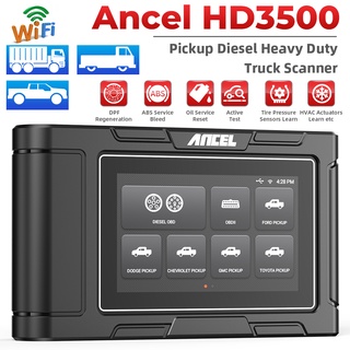 Ancel เครื่องสแกนเนอร์ HD3500 OBD2 DPF สําหรับรถกระบะ