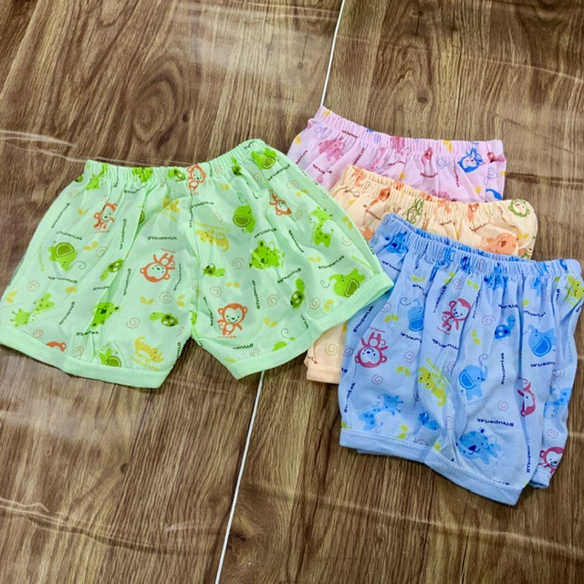 กางเกงขาสั้น(4ตัว) เด็กอ่อน 0-12เดือน 4ตัว ผ้าใส่สบายมีเก็บปลายทาง