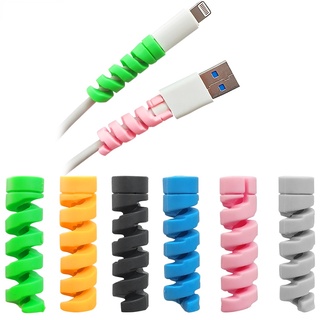 [Spiral Cable Protector Cable Winder Clip] [Phones Charging CableSilicone Cable winder Protective]