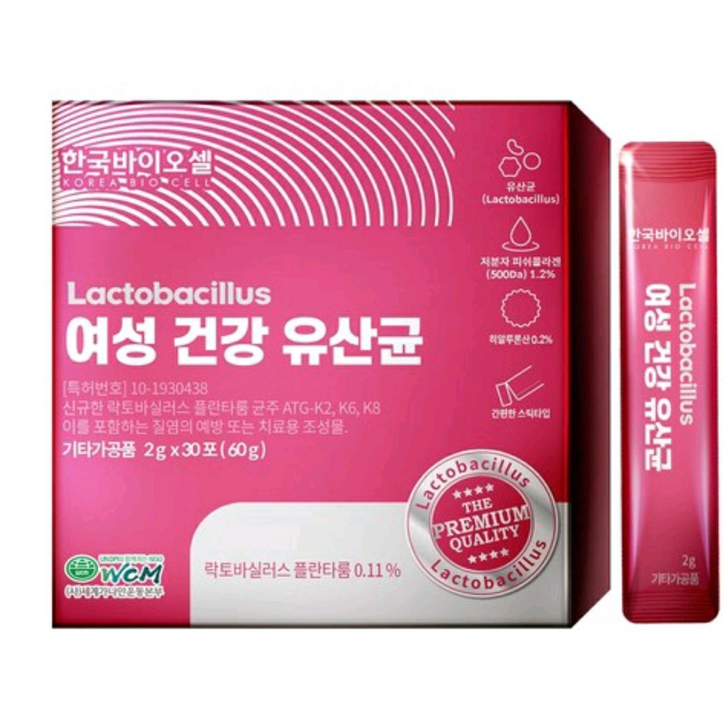 Korea BIOCELL Women's Health Lactobacillus 30 bags