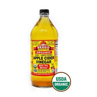 🔥KETO🔥ACV Bragg น้ำส้มสายชูหมักจากแอปเปิ้ล Bragg Organic Raw Apple Cider946 ML. หมดอายุ ปี2025