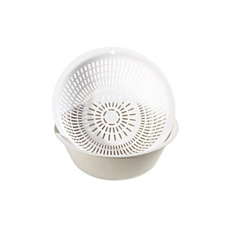 GlobalHouse GOME ตระกร้าล้างผักอเนกประสงค์ 30x21.4 ซม. BOTO05 สีเทา สินค้าของแท้คุณภาพดี