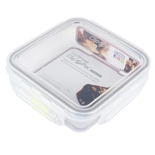 กล่องเก็บอาหาร กล่องใส่อาหาร กล่องอาหาร CLIP PAC TOUCH 0.45 ลิตร สีขาวใสFOOD CONTAINER CLIP PAC TOUCH 0.45L CLEAR