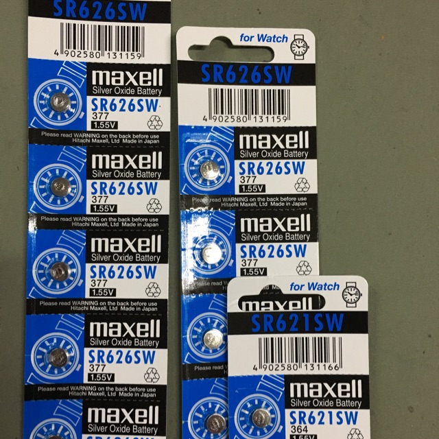 Maxell ถ่านกระดุม SR626SW SR621SW CR2032 CR2025 CR2016