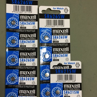 ราคาMaxell ถ่านกระดุม SR626SW SR621SW CR2032 CR2025 CR2016