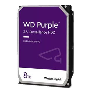 HDD WD 8TB AV PURPLE Model : WD84PURZ-3YEAR / HARDDISK VIDEO 24/7