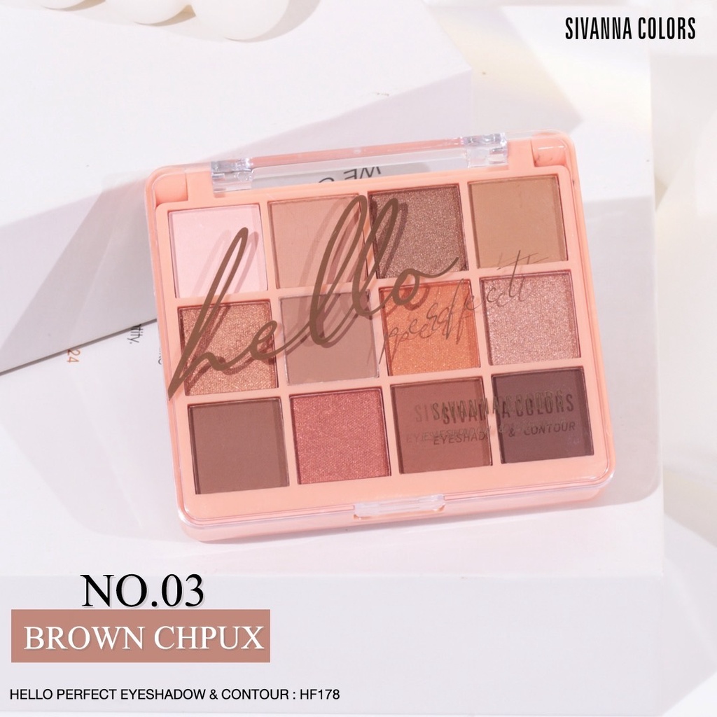 Sivanna Colors - Hello Perfect Eyeshadow Contour HF178 พาเลทแต่งหน้า ...