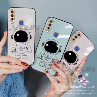 เคส vivo y12 y15 y17 y19 with Foldable เคส vivo y12 y15 y17 y19 bracket phone case astronaut YHY1