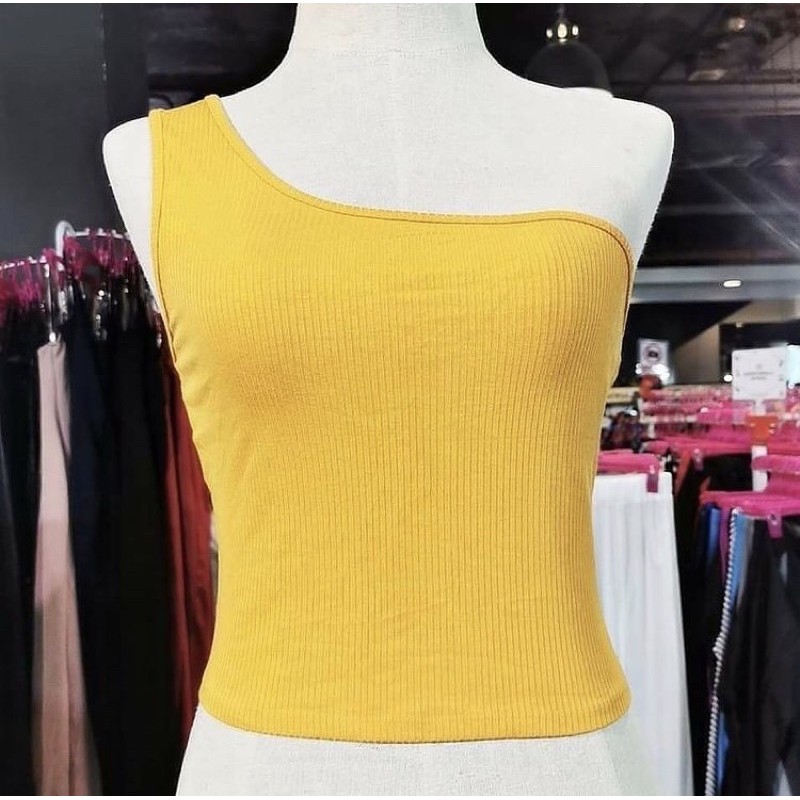 เสื้อปาดไหล่เดียว งานป้าย Garage ผ้าดีมาก✨