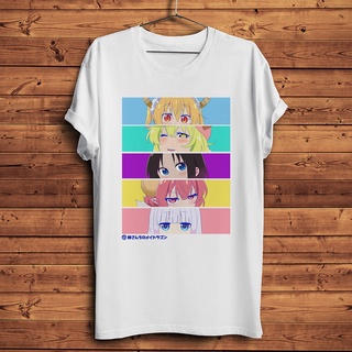 [COD]เสื้อยืดลําลอง แขนสั้น พิมพ์ลายอนิเมะ Miss Kobayashi Dragon Maid Kawaii Waifu Maidservant Tohru สไตล์สตรีท สําหรับผ