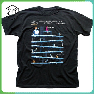 Lastest เสื้อยืดลําลอง แขนสั้น พิมพ์ลาย Adventure Time Donkey Kong Arcade Game 80Sfunny แฟชั่นสําหรับผู้ชาย เหมาะเป็นของ