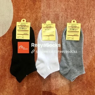 ⚡️ถุงเท้าข้อสั้น 👉20คู่=129บาท👈แพคกิ้งป้ายแขวง 🧸ถุงเท้าสไตล์ญี่ปุ่น ผ้านิ่ม ขาว ดำ เทา ลาย พร้อมส่งจากไทย🎁 reeyasocks
