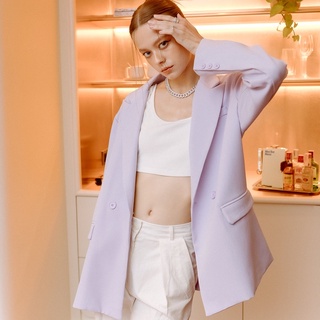 CLARA Oversized Blazer​ สีม่วงอ่อน / Lilac ฿1290