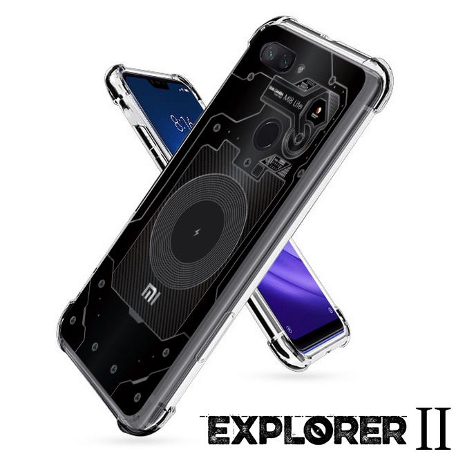 เคส สำหรับ Xiaomi Mi 8 Lite [Explorer II Series] 3D Anti-Shock Protection TPU Case