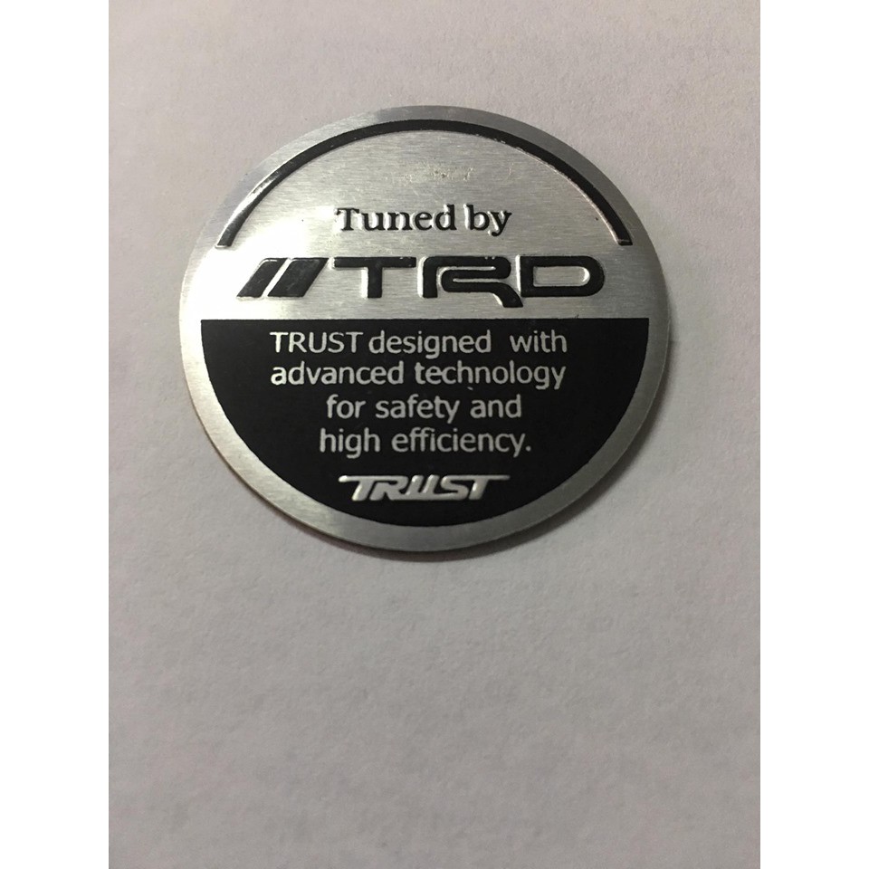 สติกเกอร์ติดดุมล้อ TRD Racing Development ขนาด 40mm.