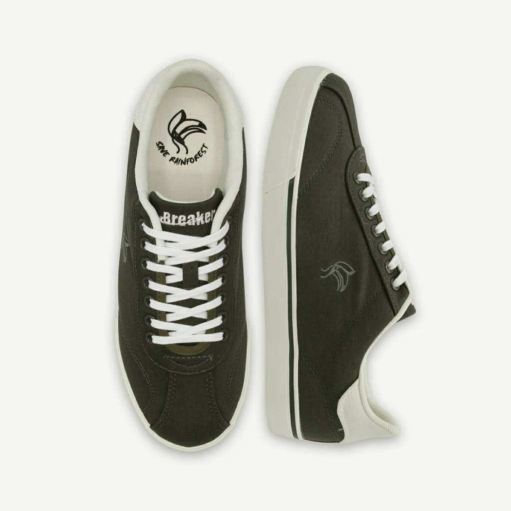 Breaker รองเท้าผู้ชายแฟชั่น รองเท้าผ้าใบเบรกเกอร์ Breaker -Hornbill 3 สีเขียว  Size 36-44