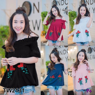 👗Pfashion [ส่งไว!!🚛] P2131 New มินิเดรสสายเดี่ยวปาดไหล่ ทรงแขนระฆัง New one-shoulder mini dress with bell slee