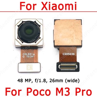 แท้ อะไหล่โมดูลกล้องหลัง สายเคเบิลอ่อน แบบเปลี่ยน สําหรับ Xiaomi Mi Poco M3 Pro