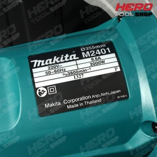 MAKITA แท่นตัดเหล็ก ไฟเบอร์ตัดเหล็ก 14 นิ้ว(2,000วัตต์) รุ่น M2401B