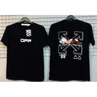 เสื้อยืด OFF-White แนวสตรีท สุดเท่ ลายน่ารัก