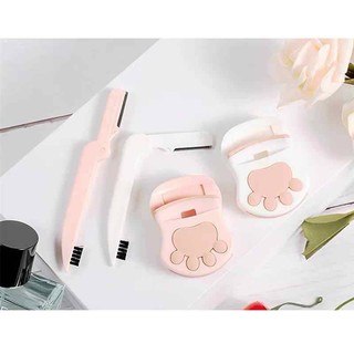 (OER102-PK) มาเลี่ยนที่ดัดขนตา อุ้มเท้าแมว และมีดกันคิ้ว  Malian Eyelash Curler Duo Paw Set (2pcs) ไอเท็มใหม่สุดคิ้วท์