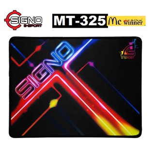 MOUSE PAD (เมาส์แพด) SIGNO รุ่น MT-325 GAMING SPEED NEONER-1 (แผ่นรองเมาส์เกมมิ่ง ขนาดเล็ก)