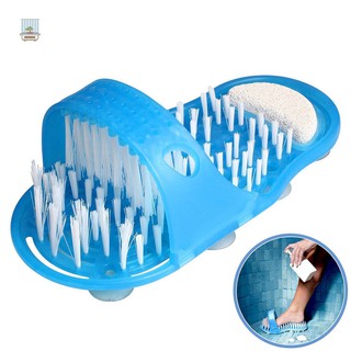 NU 1 Pc Foot Scrubber Brush Massager Bath Shower Feet Cleaner Slipper No Stooping .th