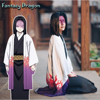 [Fantasy Dragon Store] Anime Demon Slayer Kimetsu no Yaiba Ubuyashiki Kagaya Cloak Cosplay Costume Cosplay Costume Men W