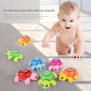ของเล่นเต่าไขลาน ขนาดเล็ก สุ่มสี สําหรับเด็ก