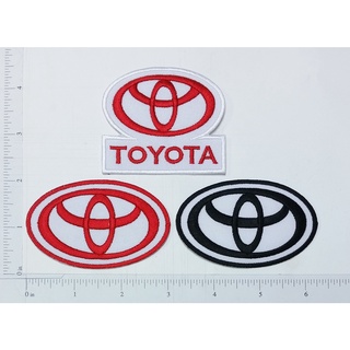 TOYOTA Logo โลโก้โตโยต้า โลโก้ ตัวรีดติดเสื้อ เย็บติดเสื้อ อุปกรณ์ตกแต่งเสื